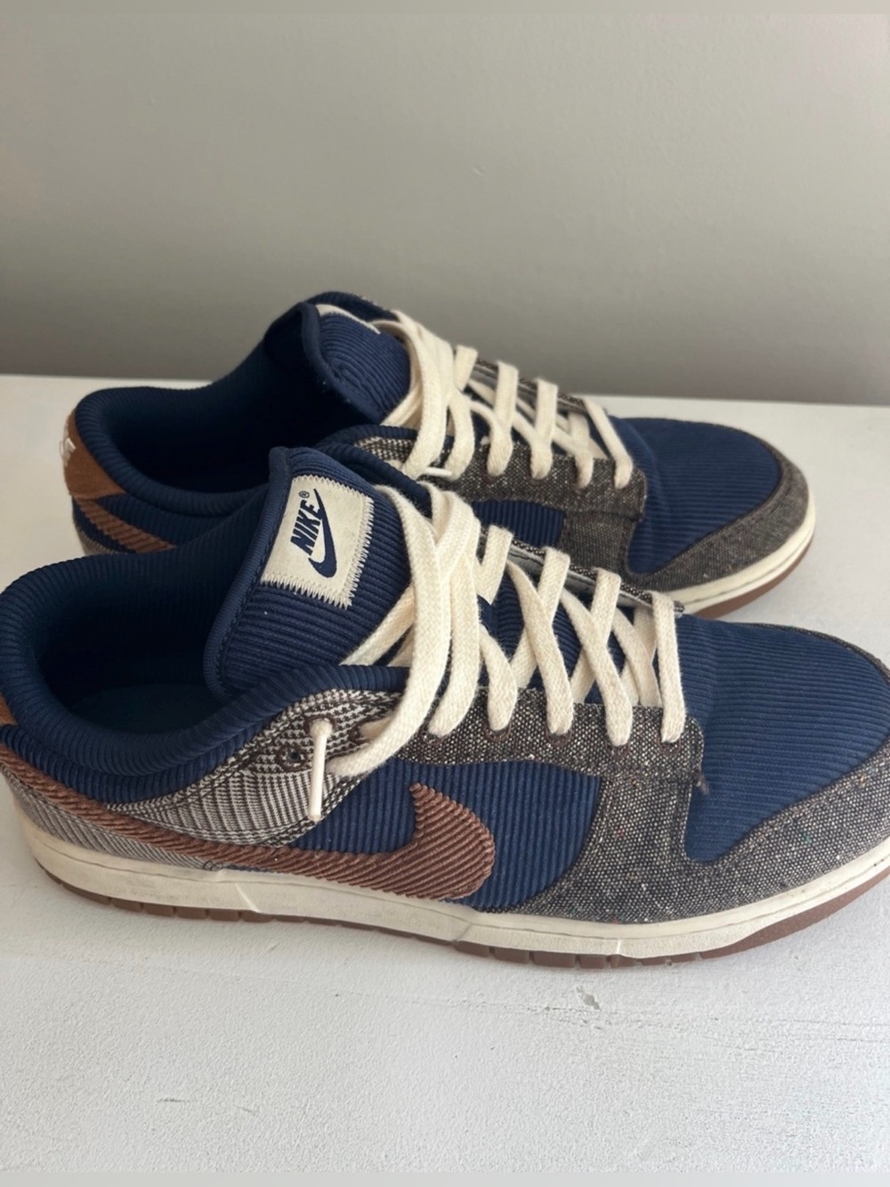 Nike Dunk Low (Tweed Midnight Navy Cuduroy)